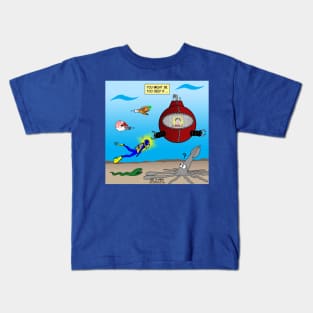 SCUBA Diving Too Deep Kids T-Shirt